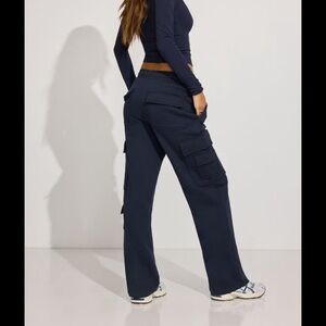 Garage Dark Blue Cargo Sweatpants